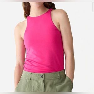 J. Crew NWT FormKnit High-Neck Cutaway Tank Top